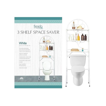 3 Shelf Over the Toilet Bathroom Space Saver __stock:200 Bath refund_fee:2200 show-color-swatches