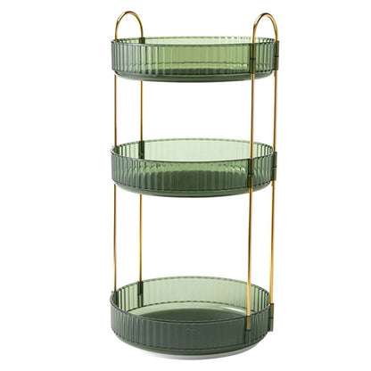 3-Tier 360° Spinning Rotating Makeup Organizer Green __stock:50 Closet & Storage Low stock refund_fee:1200