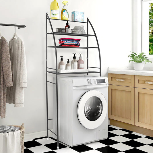 3-Tier Bathroom Over the Toilet Storage Shelf __stock:50 Closet & Storage refund_fee:1200