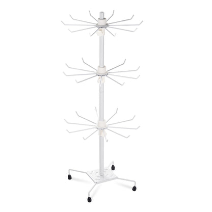 3-Tier Metal Jewelry Rack 30-Hook Necklaces Bracelets Display Stand Closet & Storage Low stock refund_fee:1200