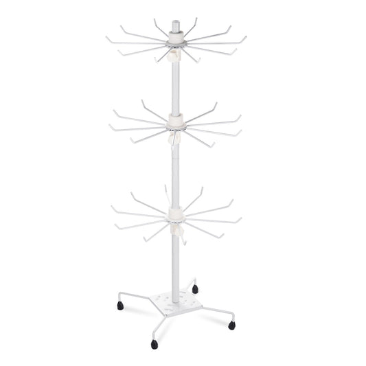 3-Tier Metal Jewelry Rack 30-Hook Necklaces Bracelets Display Stand Closet & Storage Low stock refund_fee:1200