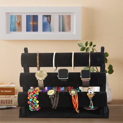 3-Tier Velvet Jewelry Stand Closet & Storage refund_fee:1200