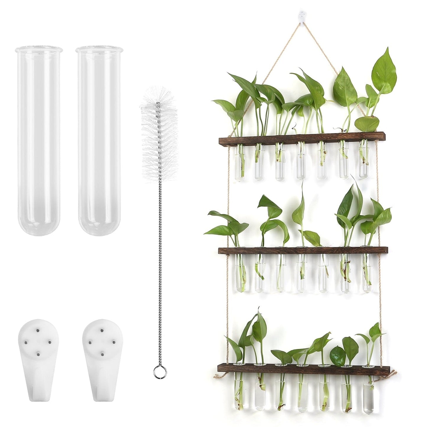 3-Tier Wall Hanging Glass Tube Planter __stock:50 Garden & Patio refund_fee:1200