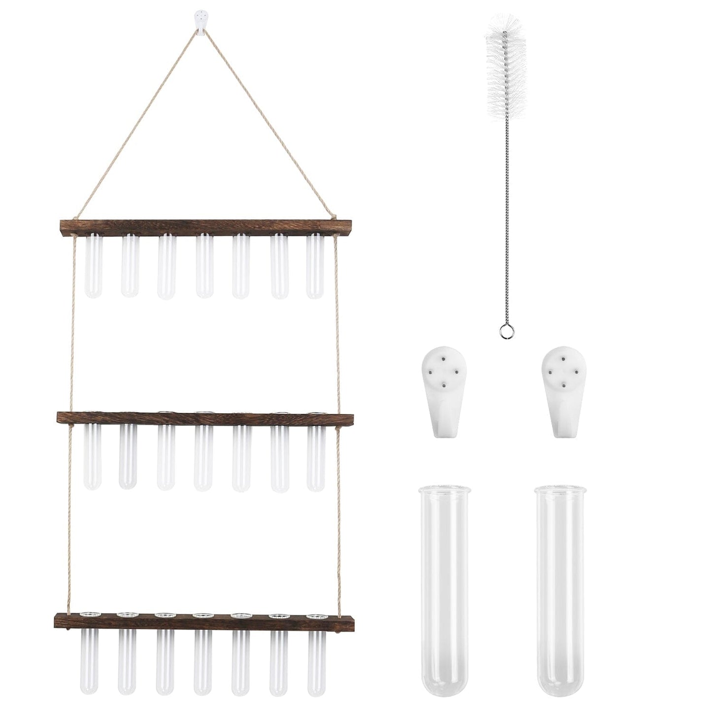 3-Tier Wall Hanging Glass Tube Planter __stock:50 Garden & Patio refund_fee:1200