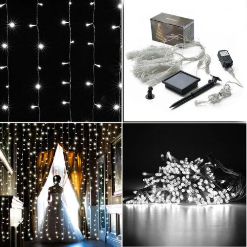 300 LED 3M Waterproof Starry Fairy String Lights with Wall Plug-in Controller With Solar Panel Holiday refund_fee:1200 String & Fairy Lights Warranty