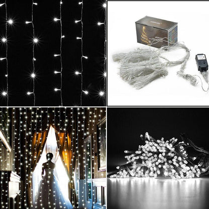 300 LED 3M Waterproof Starry Fairy String Lights with Wall Plug-in Controller Without Solar Panel Holiday refund_fee:1200 String & Fairy Lights Warranty