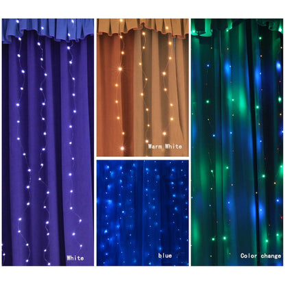 300 LED 8 Mode Indoor/Outdoor String Lights with Remote __stock:500 refund_fee:800 String & Fairy Lights Warranty