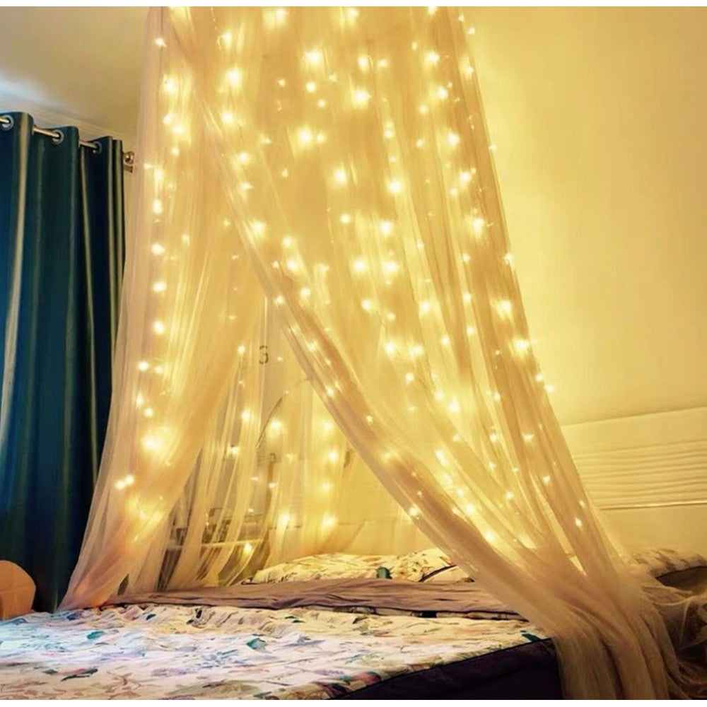 300 LED 8 Mode Indoor/Outdoor String Lights with Remote __stock:500 refund_fee:800 String & Fairy Lights Warranty