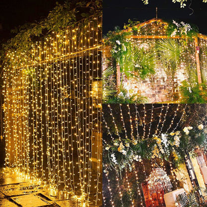 300 LED 8 Mode Indoor/Outdoor String Lights with Remote __stock:500 refund_fee:800 String & Fairy Lights Warranty