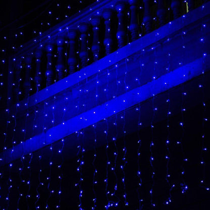 300 LED Blue Fairy String Light Curtain Light with Controller Holiday refund_fee:1200 String & Fairy Lights Warranty