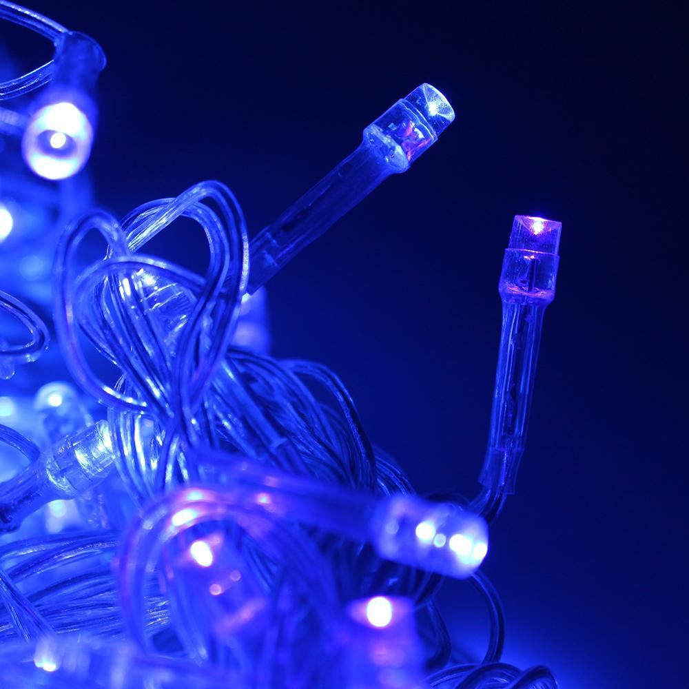 300 LED Blue Fairy String Light Curtain Light with Controller Holiday refund_fee:1200 String & Fairy Lights Warranty