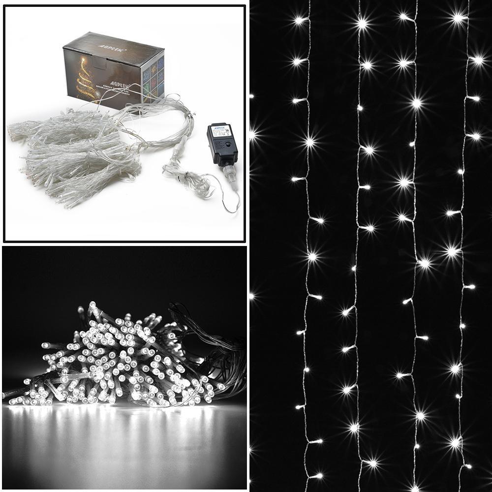 300 LED Curtain Light Safety Voltage Operated - 8 Lighting Modes Holiday refund_fee:1200 String & Fairy Lights Warranty