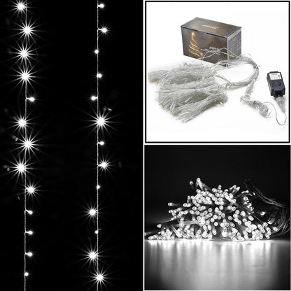 300 LED Curtain Light Safety Voltage Operated - 8 Lighting Modes Holiday refund_fee:1200 String & Fairy Lights Warranty