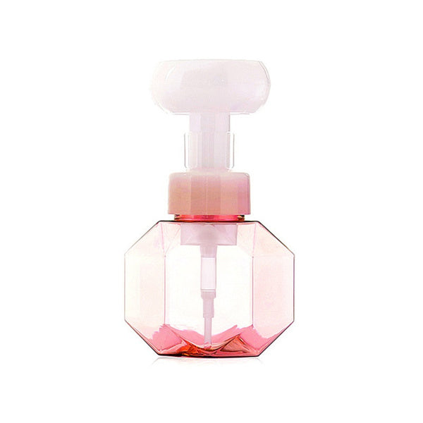 300 ML Flower Shape Liquid Soap Dispenser Pink __stock:200 Bath refund_fee:800