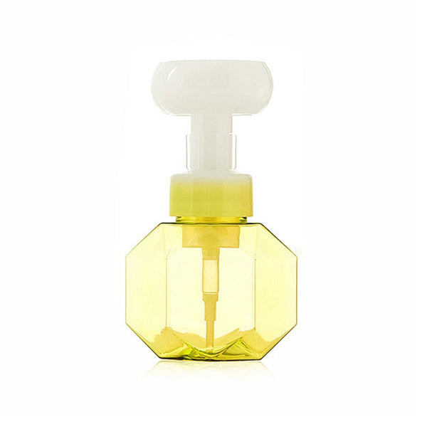 300 ML Flower Shape Liquid Soap Dispenser Yellow __stock:200 Bath refund_fee:800