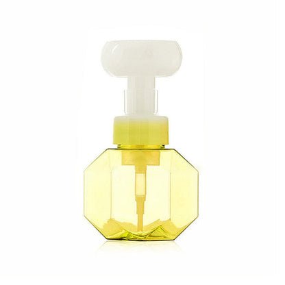 300 ML Flower Shape Liquid Soap Dispenser Yellow __stock:200 Bath refund_fee:800