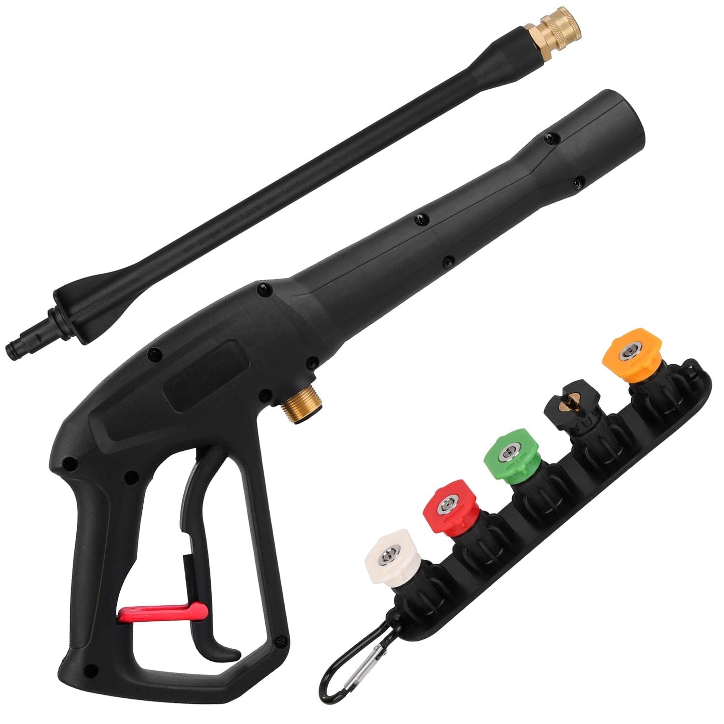 3000PSI Pressure Washer Gun Car Foam Sprayer with Jet Wand 5 Nozzle Tips M22-14 Connector __stock:50 Garden & Patio Low stock refund_fee:1200