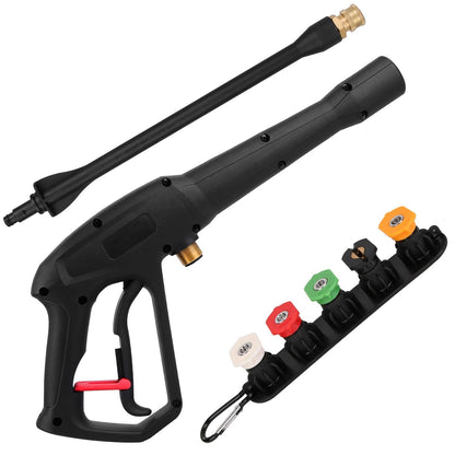 3000PSI Pressure Washer Gun Car Foam Sprayer with Jet Wand 5 Nozzle Tips M22-14 Connector __stock:50 Garden & Patio Low stock refund_fee:1200