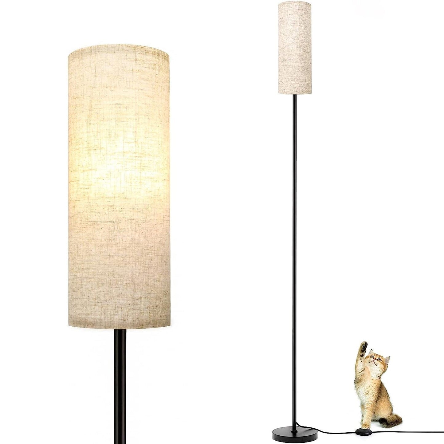 3200K Warm Yellow Light Modern Standing Lamp with Foot Switch 6W Bulb __stock:50 Indoor Lighting refund_fee:1800 Warranty