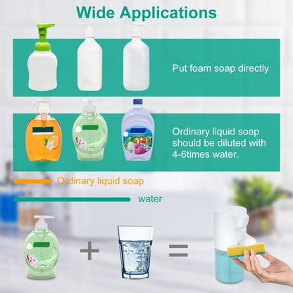 350ml Automatic Foam Soap Dispenser Rechargeable Touchless __stock:50 Bath Low stock refund_fee:1200 Warranty