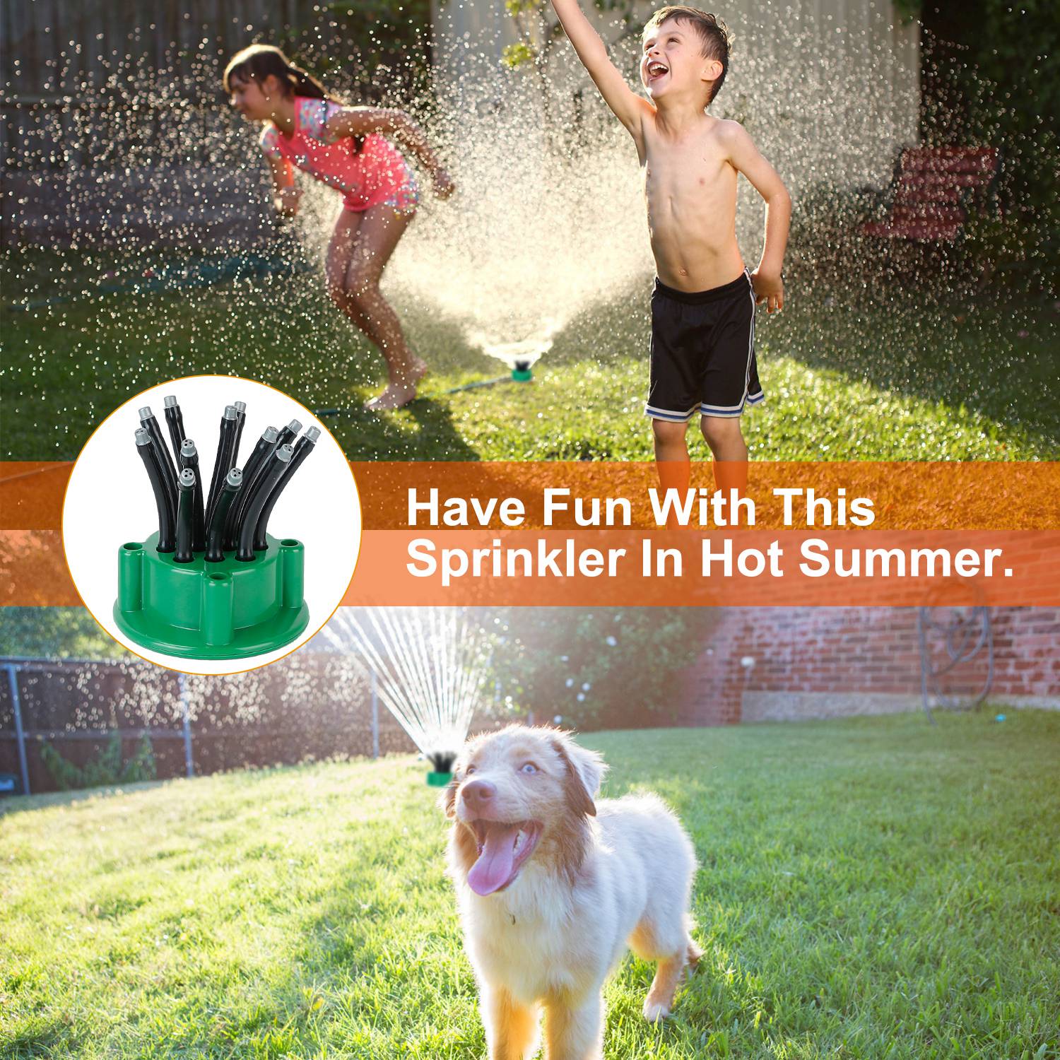 360° Flexible Lawn Sprinkler Automatic 12 Tubes Garden Water Irrigation Sprayers __stock:50 Garden & Patio refund_fee:1200