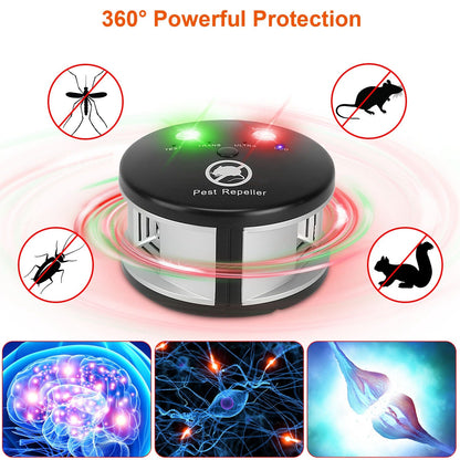 360° Ultrasonic Pest Repeller Electronic Plug-in Pest Control __stock:100 Pest Control refund_fee:1200 Warranty