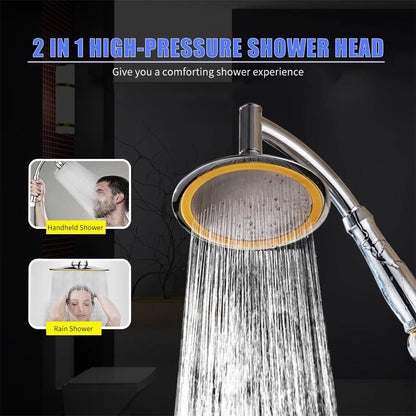 360°Rotatable Adjustable Bathroom Rain Shower Head Spray Bath refund_fee:800