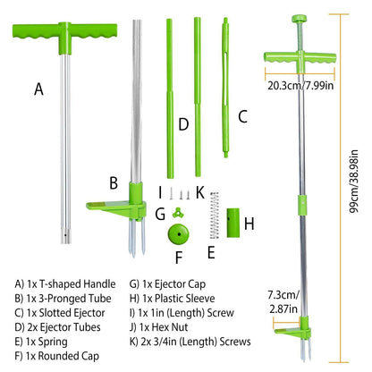 38.98" Weed Puller Twister Stand Up Root Removal Garden & Patio refund_fee:1200