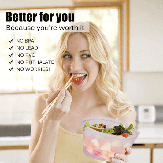 Reusable Silicone Food Storage Bags (3 PCs) kitchen Kitchen & Dining