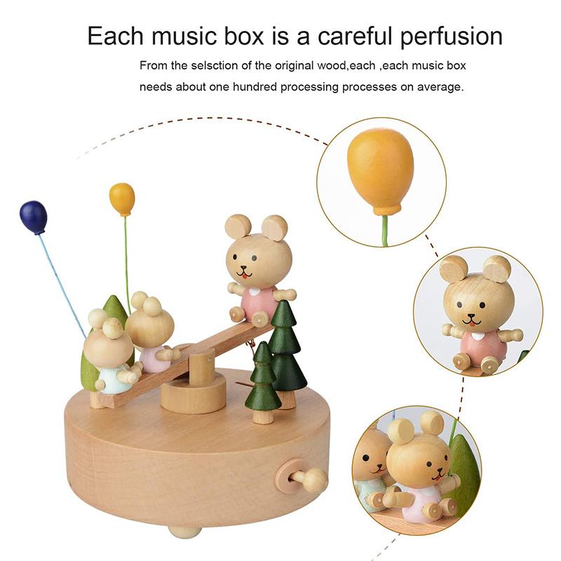 Wooden Music Box Bedding decoration gifts