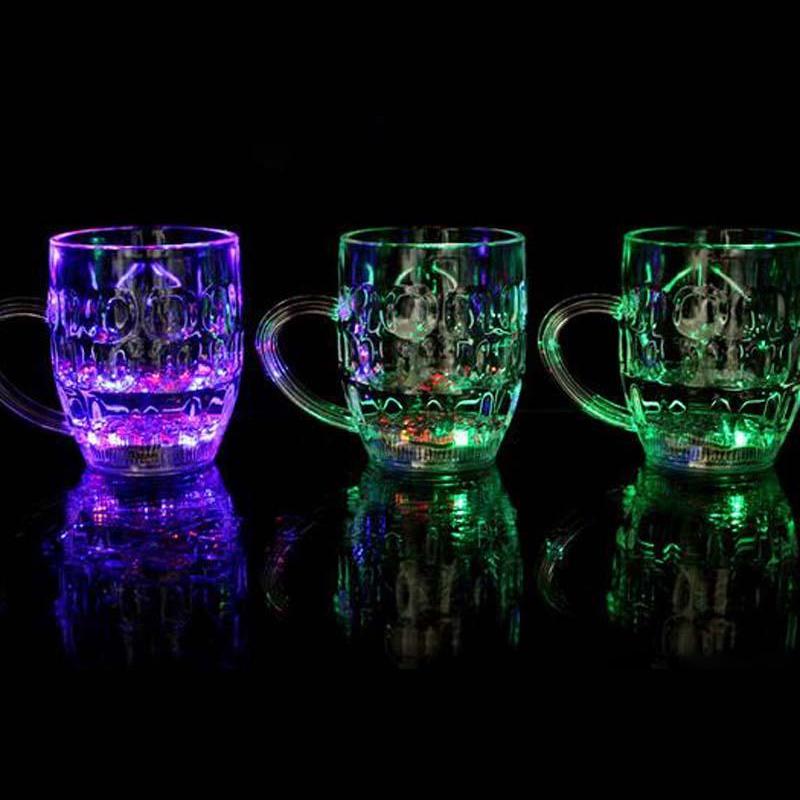 LED Flashing Glass Cups decoration Garden & Patio gifts