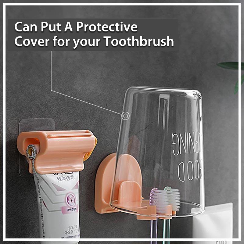 Toothpaste and Toothbrush Holder Set bathroom