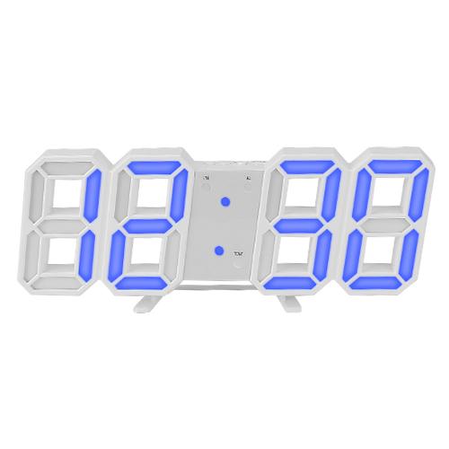 3D LED Digital Wall Clock White Blue __stock:50 Household Appliances Low stock refund_fee:1200 show-color-swatches Warranty