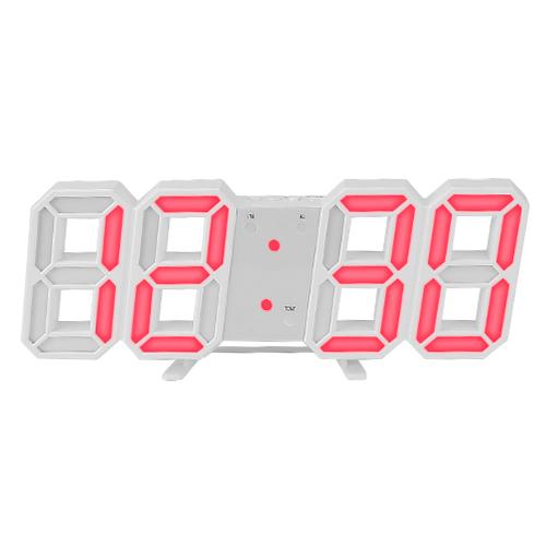 3D LED Digital Wall Clock White Red __stock:50 Household Appliances Low stock refund_fee:1200 show-color-swatches Warranty