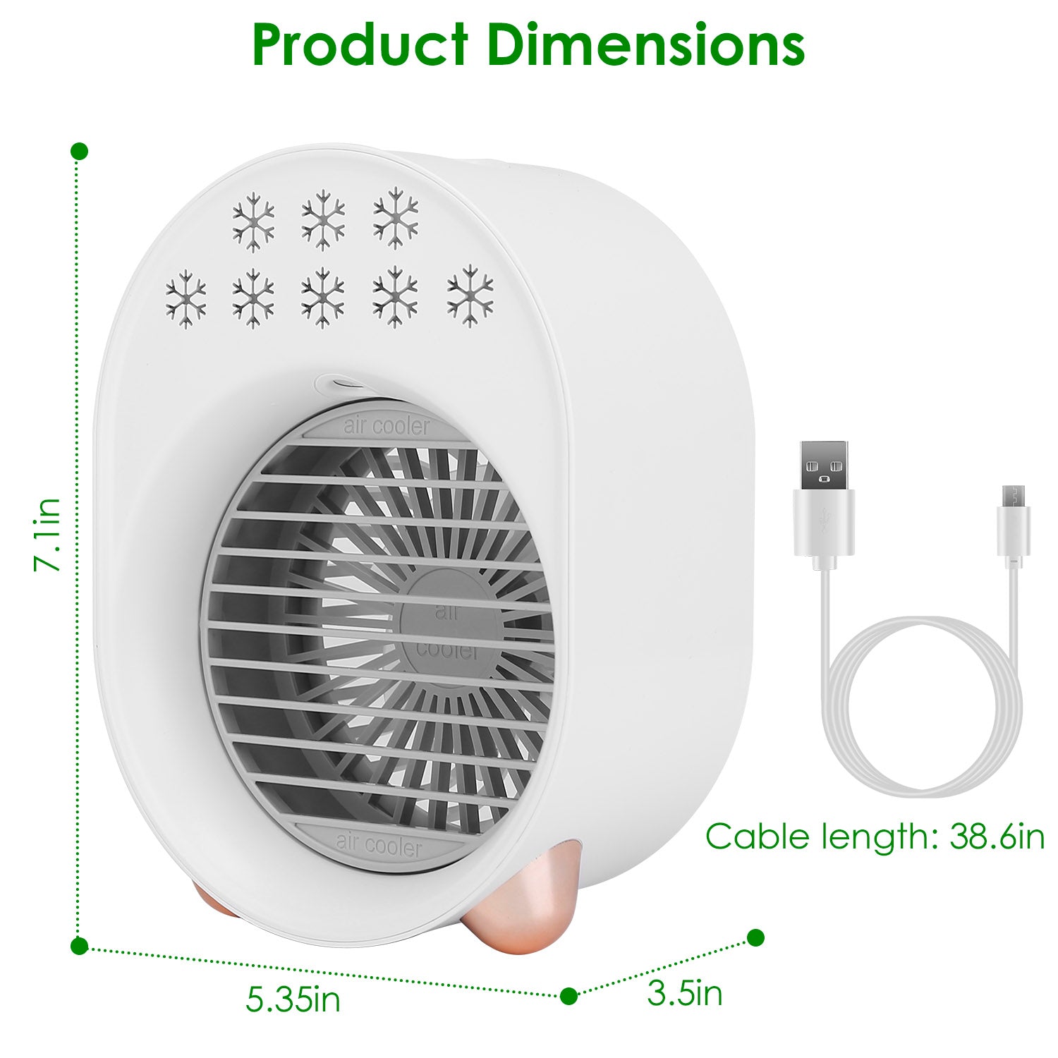 4-in-1 Portable Mini Desktop Water Mist Cooling Air Conditioner __stock:50 Household Appliances refund_fee:1200 Warranty