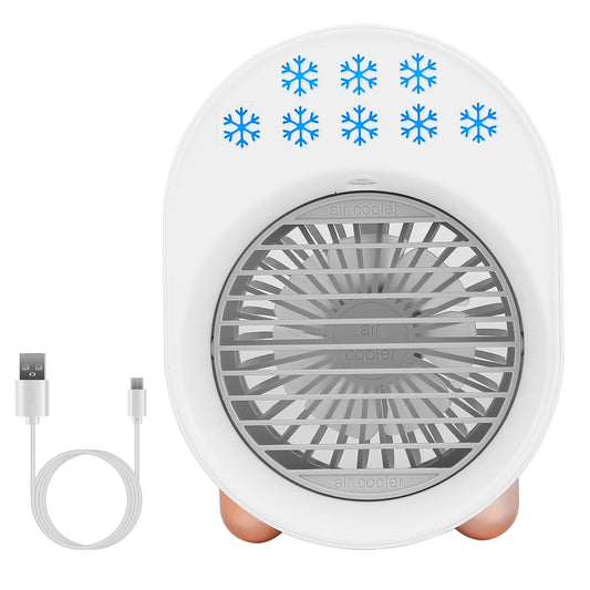 4-in-1 Portable Mini Desktop Water Mist Cooling Air Conditioner __stock:50 Household Appliances refund_fee:1200 Warranty