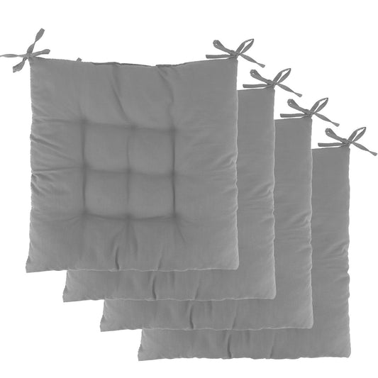 4-Pack: Chair Cushion Pads Pillow Gray __stock:50 Furniture and Décor refund_fee:1200