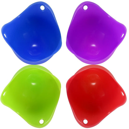 4-Pack: Egg Poachers Silicon Egg Cups Kitchen & Dining refund_fee:800