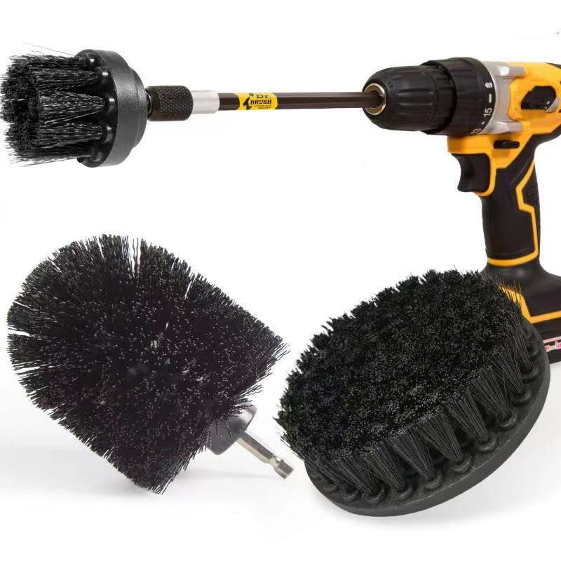 4-Pack: Electric Scrubber Cleaning Brushes Black __stock:200 Home Improvement refund_fee:800