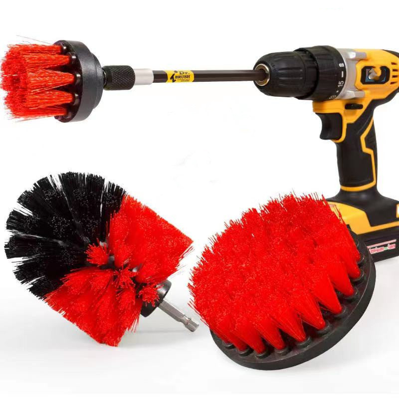 4-Pack: Electric Scrubber Cleaning Brushes Red __stock:200 Home Improvement refund_fee:800