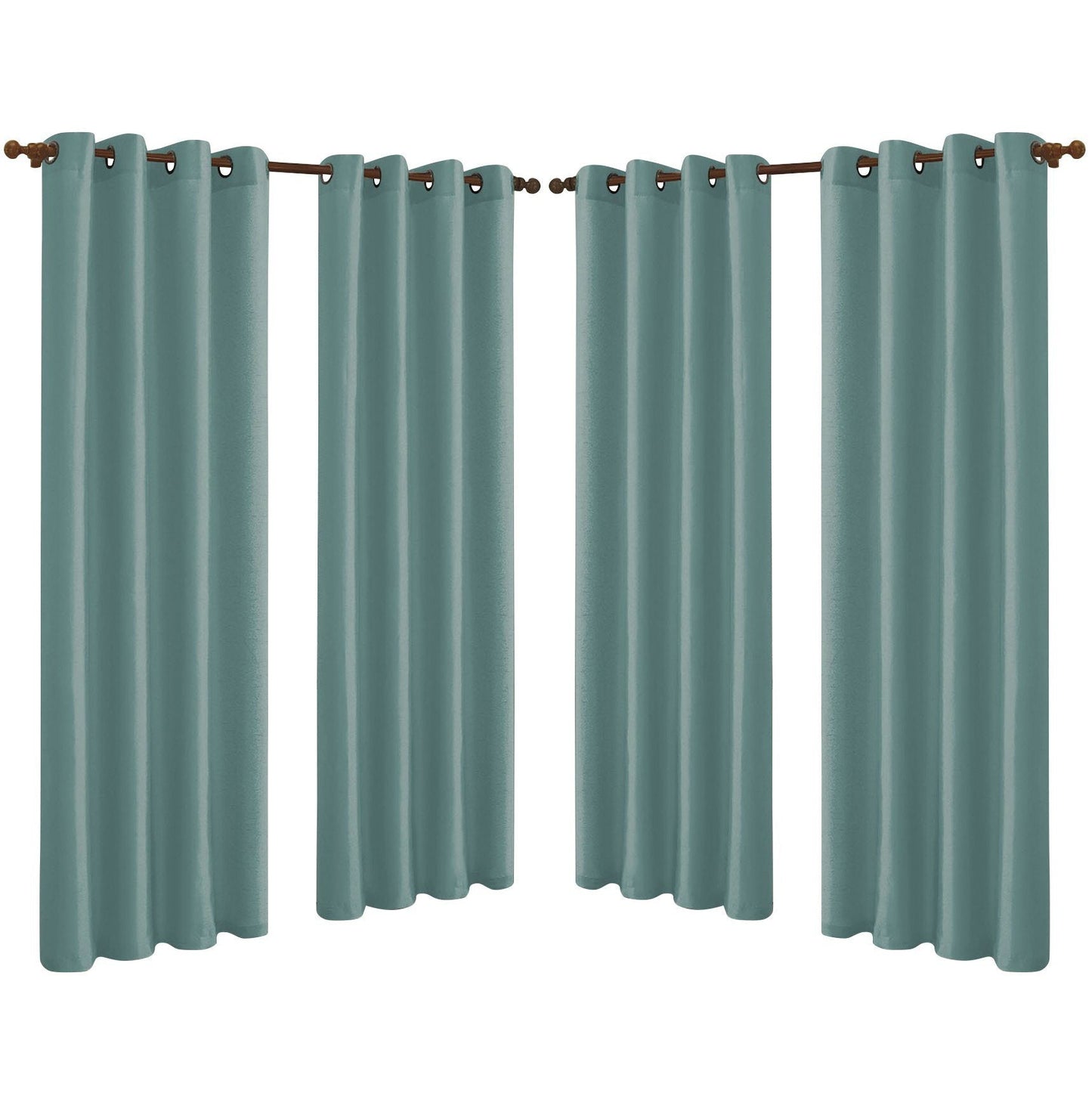 4-Pack: Faux-Silk Grommet Panels with Grommets Dark Cyan __stock:150 Furniture and Décor refund_fee:1800