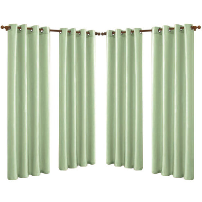 4-Pack: Faux-Silk Grommet Panels with Grommets Mint __stock:150 Furniture and Décor refund_fee:1800