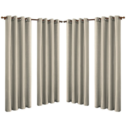 4-Pack: Faux-Silk Grommet Panels with Grommets Silver __stock:150 Furniture and Décor refund_fee:1800