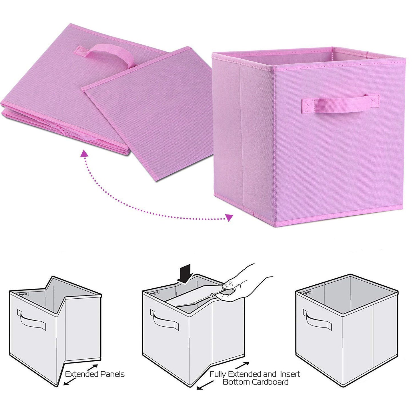 4-Pack: iMounTEK Foldable Storage Cube Bins Closet & Storage refund_fee:1200