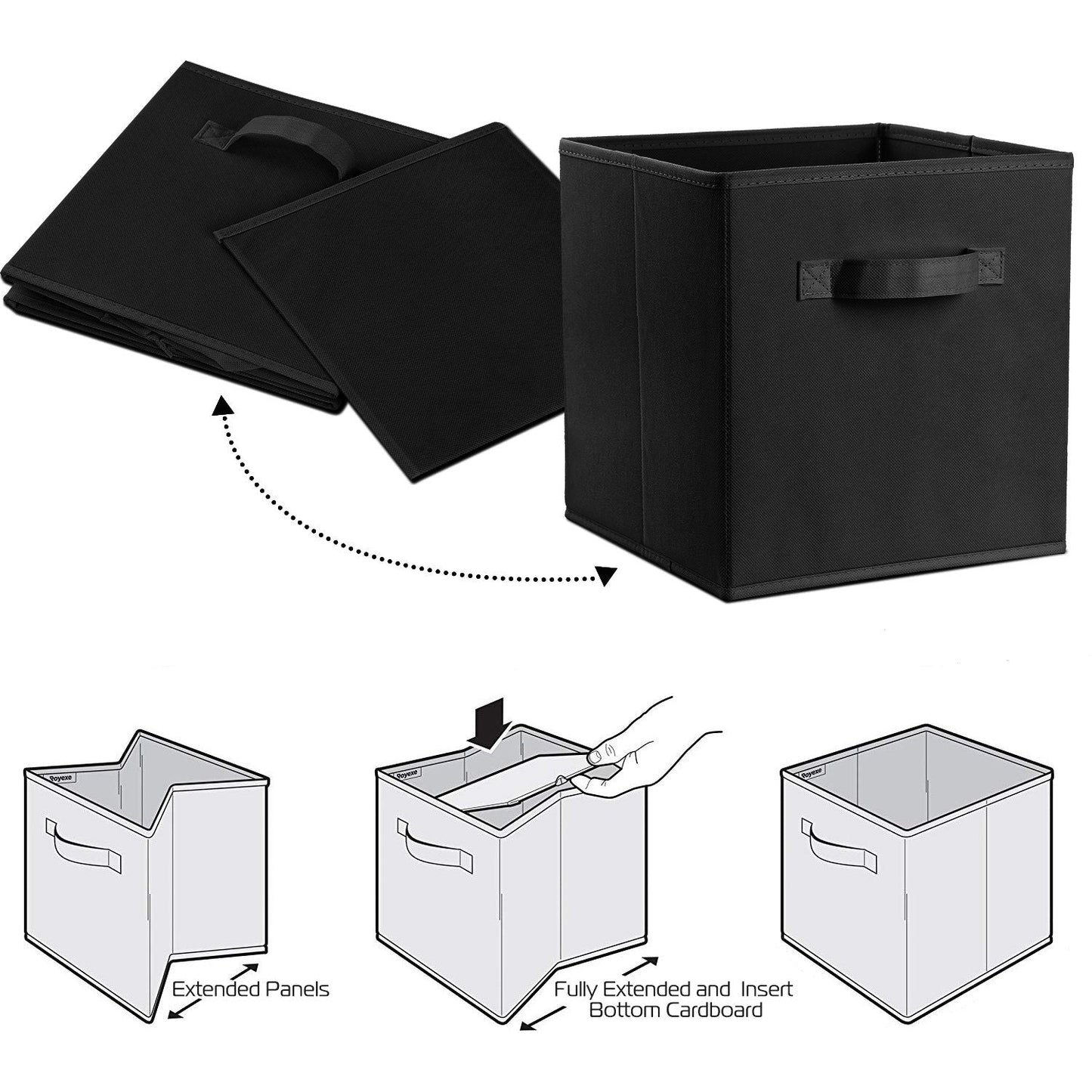 4-Pack: iMounTEK Foldable Storage Cube Bins Closet & Storage refund_fee:1200