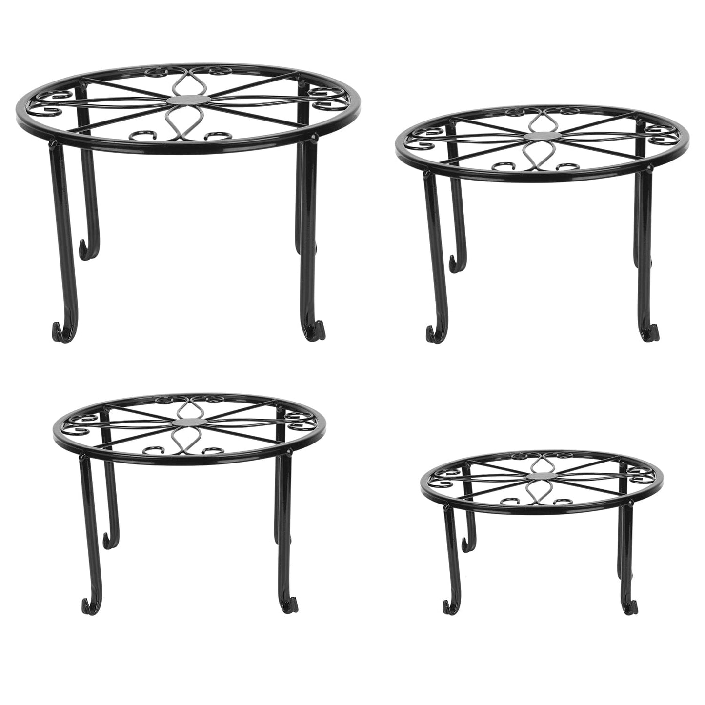 4-Pack: Iron Plotted Plant Stands __stock:50 Garden & Patio refund_fee:1200