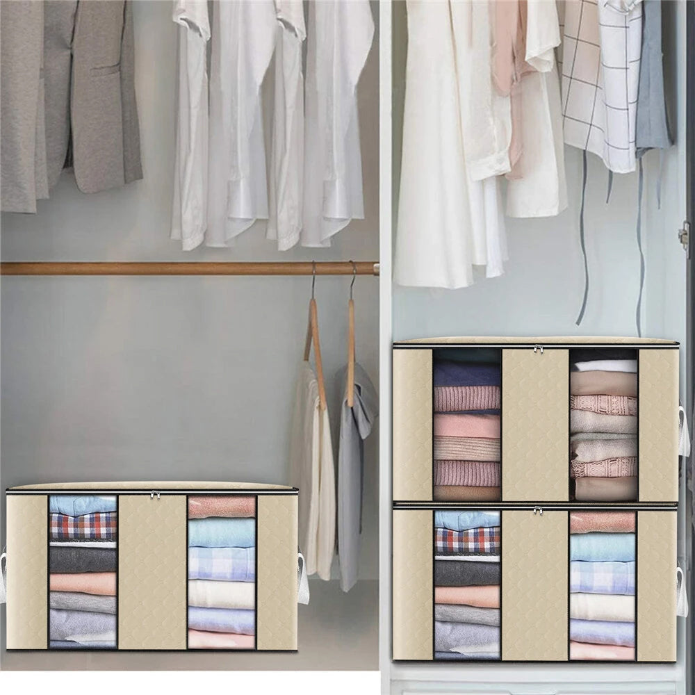 4-Pack: Large Capacity Clothes Organizer __stock:200 Closet & Storage refund_fee:1200