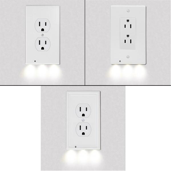 4-Pack: LED Night Light Outlet Cover - Assorted Styles Indoor Lighting PriceCheck refund_fee:800 Warranty