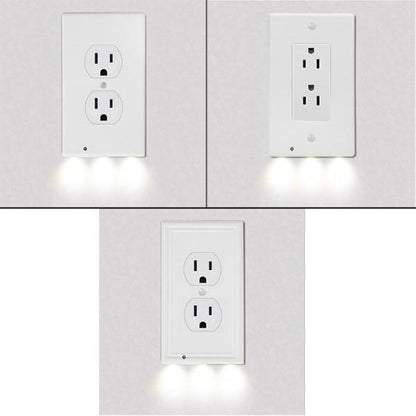 4-Pack: LED Night Light Outlet Cover - Assorted Styles Indoor Lighting PriceCheck refund_fee:800 Warranty