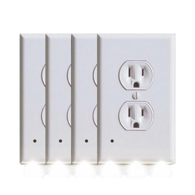 4-Pack: LED Night Light Outlet Cover - Assorted Styles Indoor Lighting PriceCheck refund_fee:800 Warranty